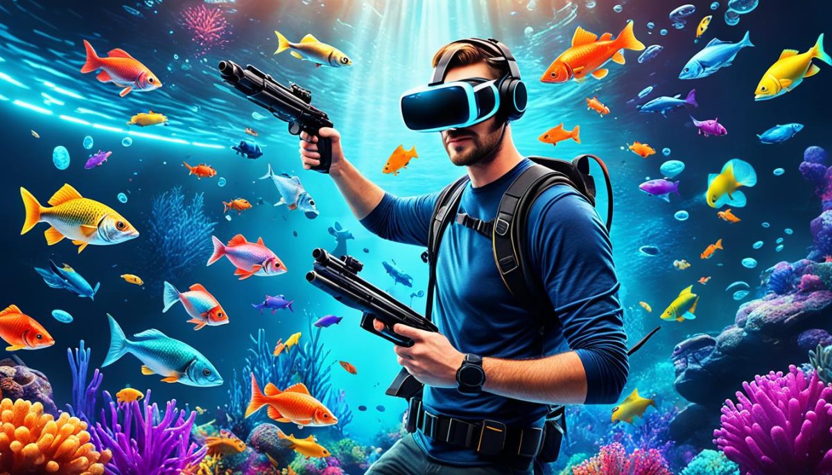 Platform Tembak Ikan dengan VR